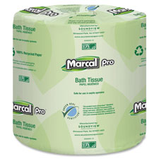 Bath Tissue, 2-Ply, Recycled, 504 Sht/RL, 48 RL/CT, White