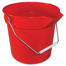 Deluxe Hvy-Dty Bucket, 10Qt, Gray