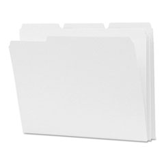 File Folder,1/3 AST 2-Ply Tab Cut,Letter,100/BX,White