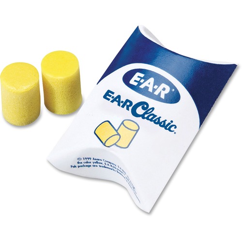 Classic Earplugs, Uncorded, 200/BX, Yellow