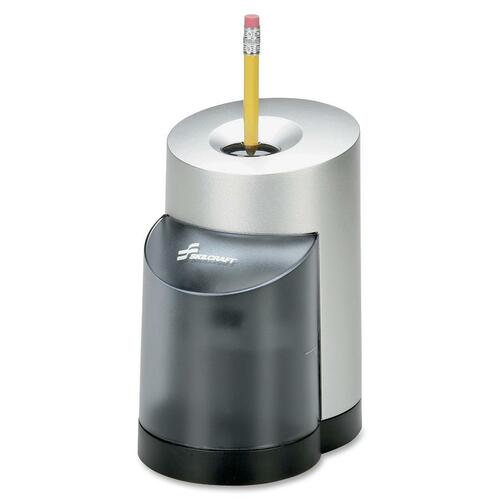 Electric Pencil Sharpener, 5-3/4"x3-3/4", Black/Silver