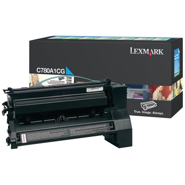 Genuine OEM Lexmark C780A1CG Cyan Return Program Print Cartridge
