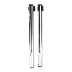Stanchion Posts, Box 1 of 2, 40"H, 2/BX, Chrome