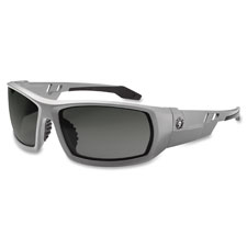 Smoke Lens Safety Glasses, w/Fog-Off, Gray
