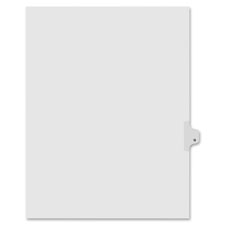 Legal Divider W/Letter "N", Side Tab, 11"x8-1/2", 25/PK