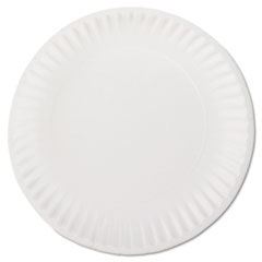 Paper Plates, Green Label, 9", 100/PK, White