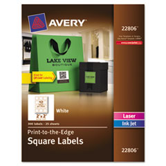 LABEL,SQ,2X2",300/PK,WH