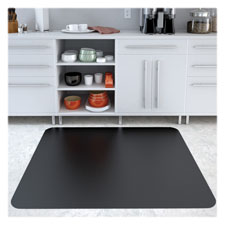 Rectangular Chairmat, Hard Floor, 45"x53", Black