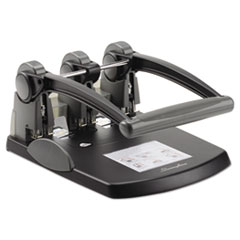 3-Hole Punch, Extra High Cap, 300/ST Cap, Black