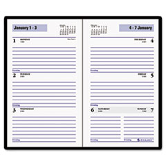 BOOK,WKLY,3-1/2X6-3/16,BK