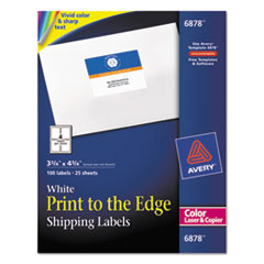 Laser Labels,Matte,Mailing,3-3/4"x4-3/4",100/PK,WE