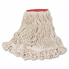 Super Stitch Blend Mop, 1" Headband, Large, White