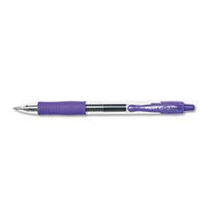 Gel Rollerball Pen, Retract,Extra-Fine Pt, Purple