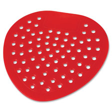 Urinal Screen, Deodorized, Cherry, 8" Diameter, 12/DZ, Red