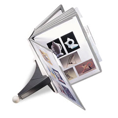 Desk Reference System, w/Stand, 20 Sht Capacity, GY