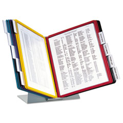 Desk Reference System, w/ Desk Stand, 20 Sht Cap., AST