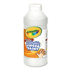 Washable Finger Paint, Non-Toxic, 16oz., 12/BT, White
