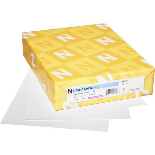 Premium Paper, 24lb, 8-1/2"x11", 500Sht/RM, Natural White