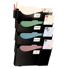 Starter Filing System,w/4-Pockets,16-5/8"x4-3/4"x23-1/2",BK