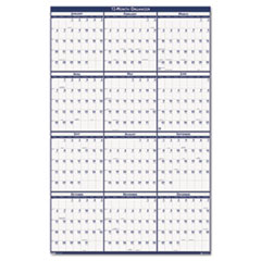 Wall Planner, Laminated, 12 Month Jan-Dec, 66"x33"