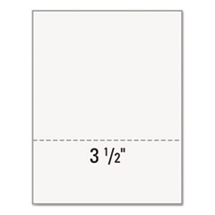 3-1/2" Perforated Office Paper, LTR, 20 lb, 500/RM, White