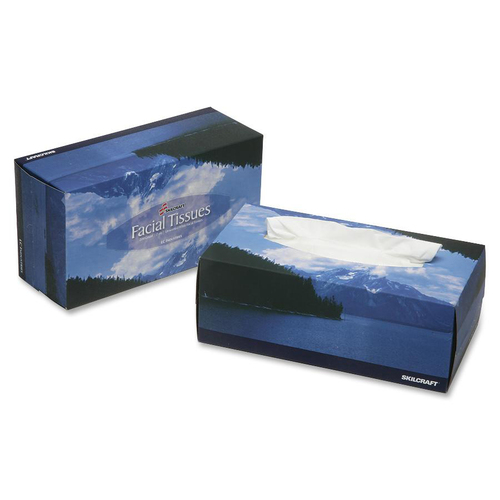 Facial Tissues, 2-Ply, 200/Box, 6 Boxes/PK, White