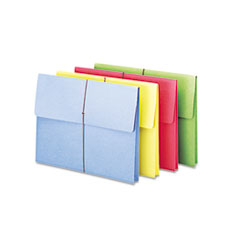 Wallet w/Elastic Closure,2" Exp,11-3/4"x9-1/2",50/BX,Asst.