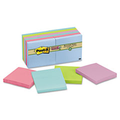 Super Sticky Notes, 3"x3", 90 Sht/PD,12/PK, Tropical Colors