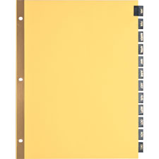 DIVIDER,LEATHER TABS,MTHLY