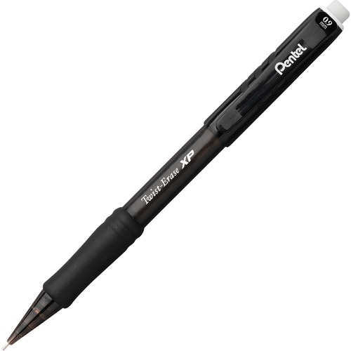 Mechanical Pencil,Refillable Lead/Eraser,.9mm,Smoke