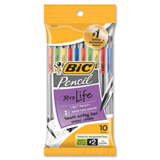 Mechanical Pencils, .7mm w/ 3 Leads, 10/PK, Assorted