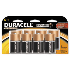 Alkaline Battery, D Size, 8/PK