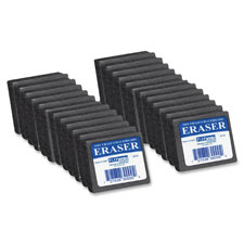 Felt Erasers, 2"x2"1", 24/PK, Gray