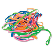PlastiBands, Size 4-1/4", 100/BX, Assorted Colors