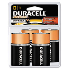 Alkaline Battery, D Size, 4/PK