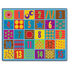 Counting Fun Numbered Rug, 10'9x13'2, Multi