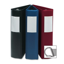 D-Ring Binder, w/Label Holder, Hvy-Dty, 2", Burgundy