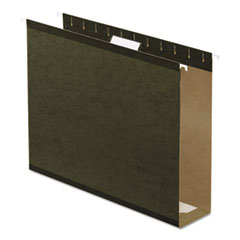 Hanging Folders, 3" Capacity, Letter, 25/BX, Standard Green