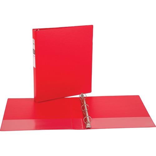 Economy Ring Binder, 1" Capacity, 11"x8-1/2", Red