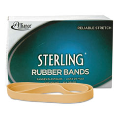 Rubber bands, Size 107, 1-Lb., 7"x5/8", 50/BX, Natural