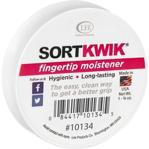Fingertip Moistener, Nonskid Base, 1-3/4 oz