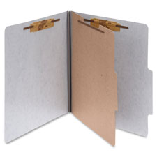 Classification Folders w/Fstnr,Ltr,2" Exp,1 Div.,10/BX,RD