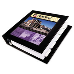 View Binder, Locking Rings, 3", 8-1/2"x11", Black