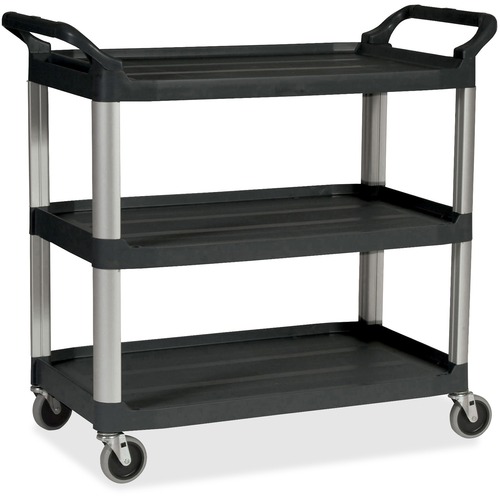 Utility Cart,200Lb Cap.,18-5/8"x33-5/8x37-3/4",Black