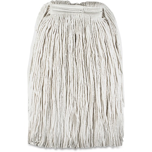 Mop Head Refill,f/ Saddle/Jaw Type Handle,16 oz.,White