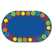 Sitting Spots Seating Rug, Oval, 10'9x13'2, Multi