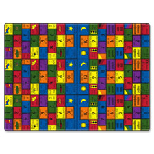 Amigos Classroom Rug, 6'x6', Square, Multi