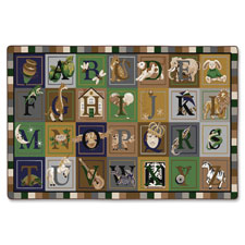 ABC Blocks Rug, Tranquility, 5'10x8'4, Multi