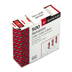 Color Code Labels, "I", 1"x1-1/4", 500/RL, Pink