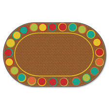 Sitting Spots Seating Rug, Oval 6'x8'4, Multi